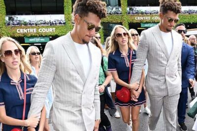 Could you Imagine What Happened As Patrick Mahomes holds hands with his glamorous wife Brittany and entered to enjoy the tennis at Wimbledon!