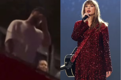 Viral video shows Travis Kelce crying while watching Taylor Swift perform an emotional piano ballad: ‘I’m never getting over this’… watch it 👇