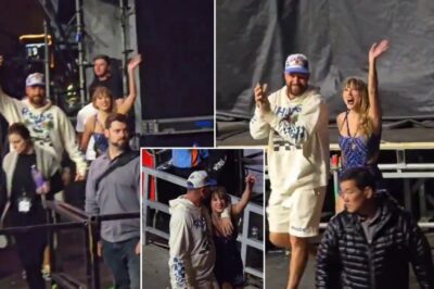 THIS IS TRUE LOVE!- Travis Kelce has been spotted at the eras Tour in Amsterdam Supporting his girlfriend Taylor Swift: Watch clip as they were seen leaving together holding hands and embracing each other, and Travis giving her a SWEET kiss